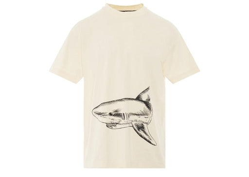 Palm Angels Broken Shark Classic T-Shirt Butter/Black