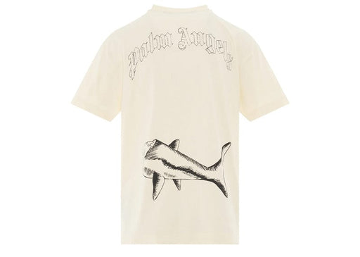 Palm Angels Broken Shark Classic T-Shirt Butter/Black