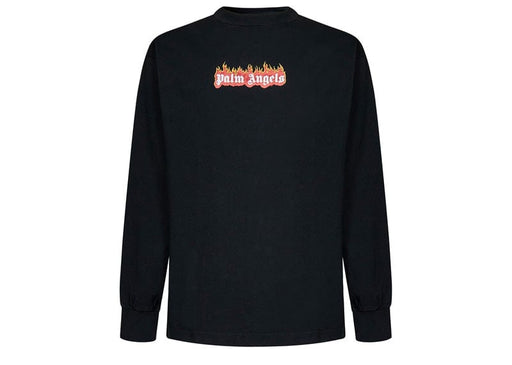 Palm Angels Burning Logo Classic Longsleeve T-shirt Black/White