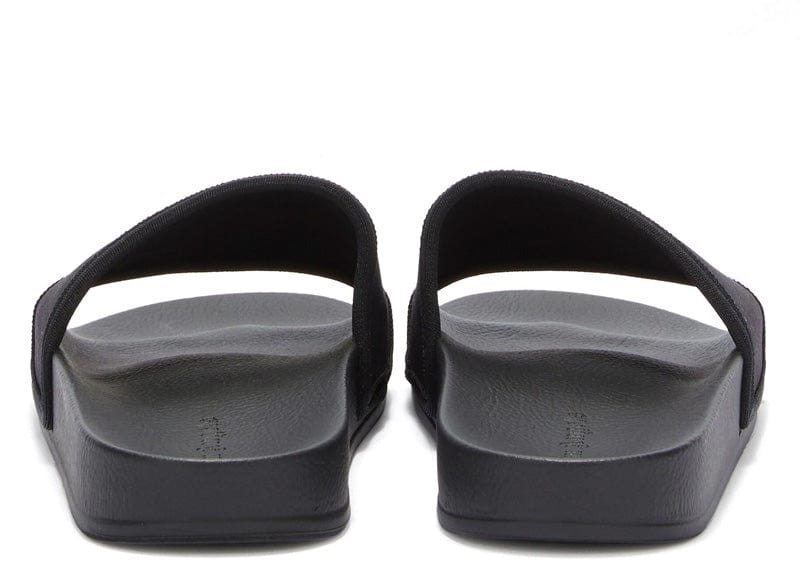 Palm Angels Burning Monogram Pool Slides Black/Orange