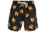 Palm Angels Burning Monogram Swim Shorts Black/Gold