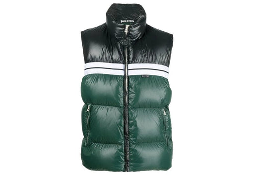 Palm Angels Classic Track Puffed Vest Green/Black