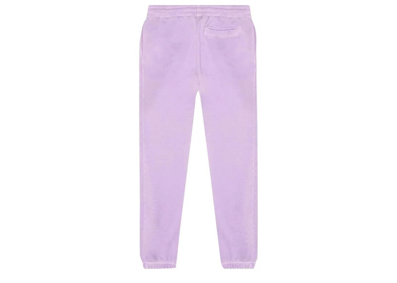 Palm Angels Curved Logo Sweatpants Lilac/White