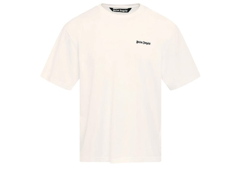 Palm Angels Embroidered Logo Slim T-shirt White