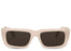 Palm Angels Eyewear Milford Rectangular-Frame Sunglasses Beige