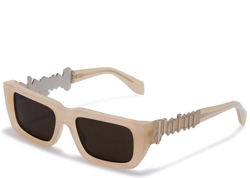 Palm Angels Eyewear Milford Rectangular-Frame Sunglasses Beige