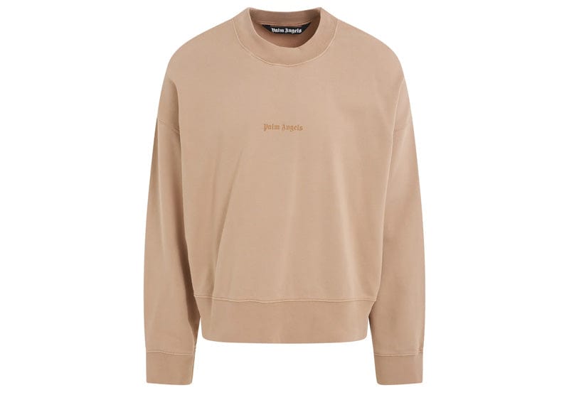 Palm Angels GD Reverse Logo Crew Beige