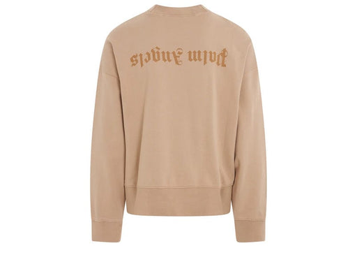 Palm Angels GD Reverse Logo Crew Beige