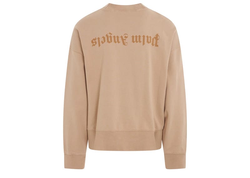 Palm Angels GD Reverse Logo Crew Beige