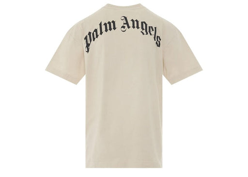 PALM ANGELS GD Skull Classic T-Shirt in Off White/Black