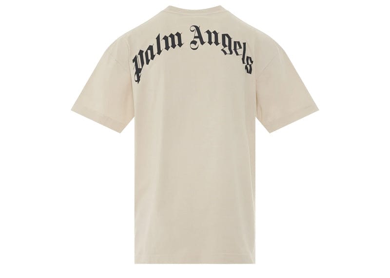 PALM ANGELS GD Skull Classic T-Shirt in Off White/Black