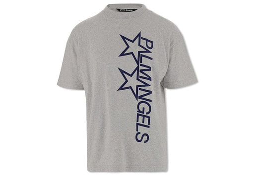 Palm Angels Grey Vertical Racing Star T-shirt Grey