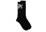 Palm Angels intarsia-logo ribbed socks black