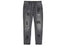 Palm Angels Logo Patch Classic Denim Pants Medium Grey/Black