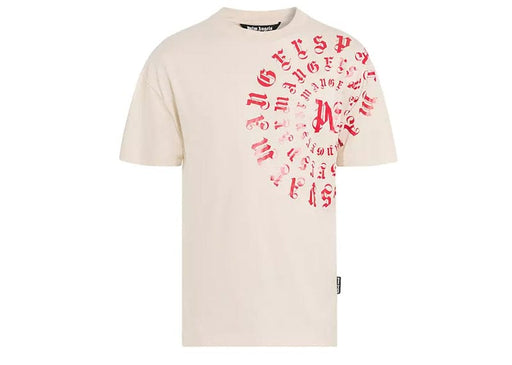 Palm Angels Logo Vertigo Tee Beige