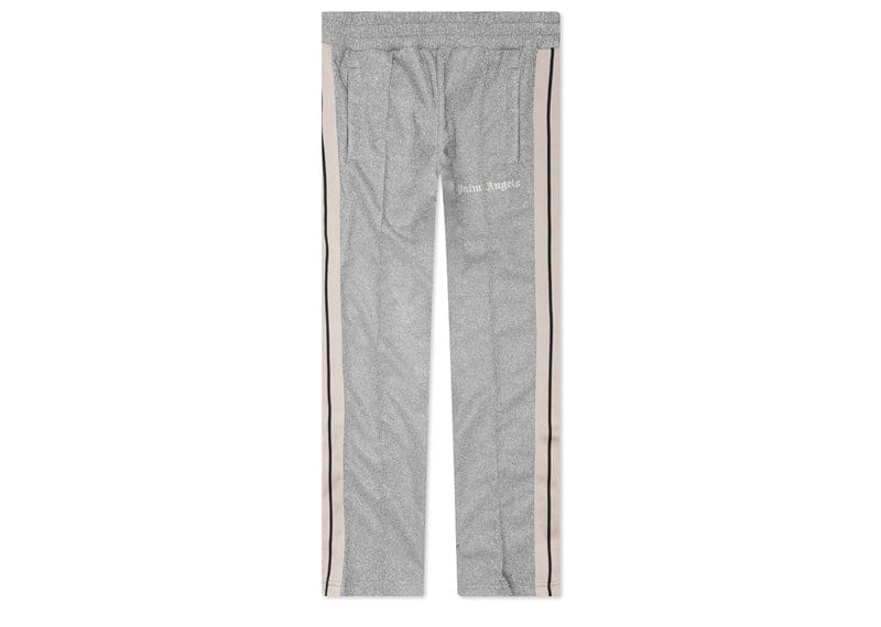 Palm Angels Lurex Track Pants Silver/Off-White