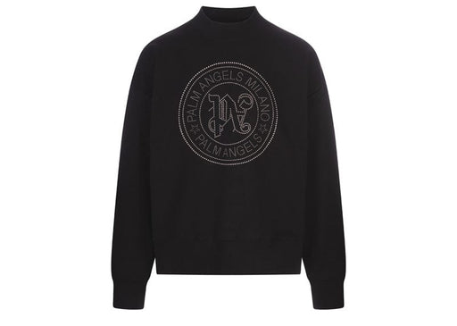 Palm Angels Milano Studded Sweatshirt Black