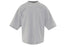 Palm Angels Mock Neck Logo T-Shirt Grey/White