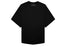 Palm Angels Oversized Mock Neck Glitter Logo T-Shirt Black/Black