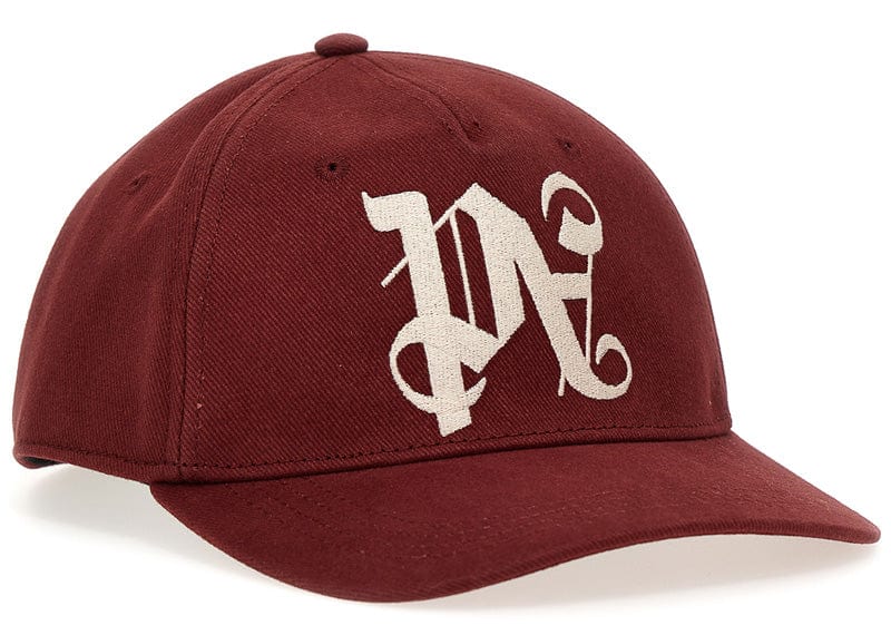 Palm Angels Pa Monogram Baseball Cap Rouge Brun