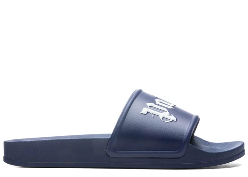 Palm Angels Pool Slides Dark Blue White SS23