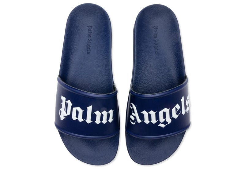 Palm Angels Pool Slides Dark Blue White SS23