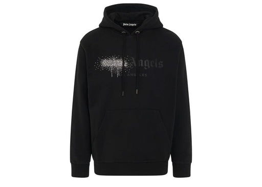 Palm Angels Rhinestone Sprayed Hoodie Black/Black