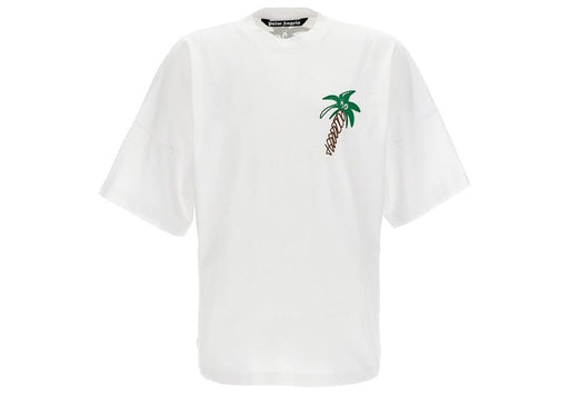 Palm Angels Sketchy Cotton Oversized T-shirt White