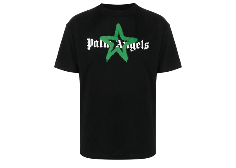 Palm Angels Star Sprayed T-shirt Black/Green