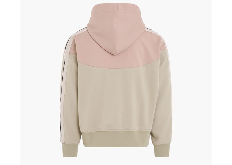 Palm Angels Two Tone Hooded Track Jacket Beige/Rose Dust