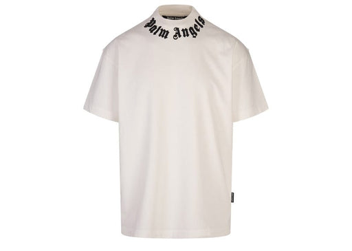 Palm Angels White Logo Neck T-shirt