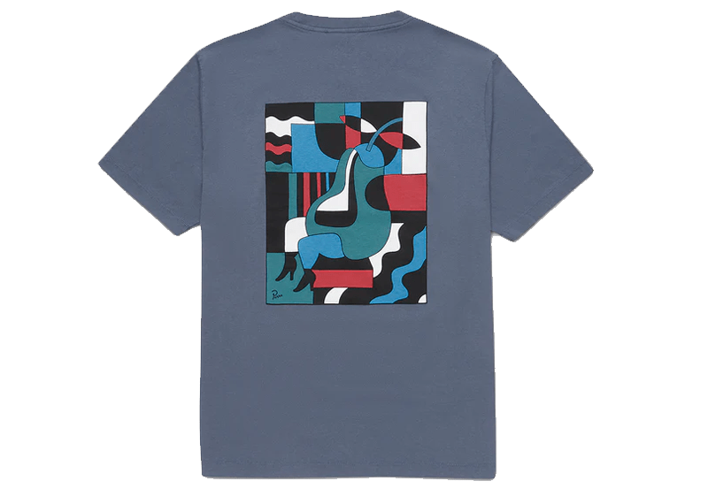 Parra Sitting Pear T-Shirt Blue