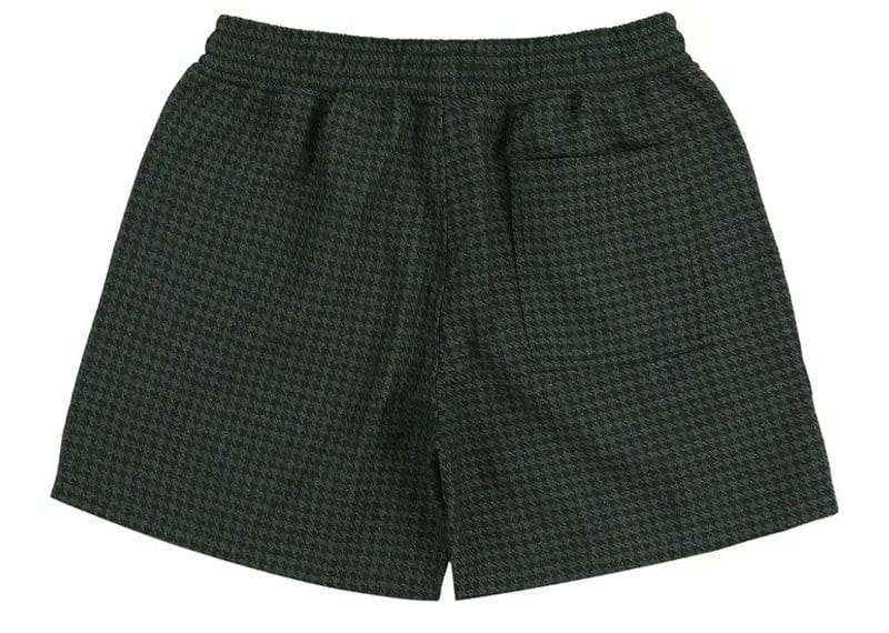 Pleasures Intercept Houndstooth Shorts Forest Green