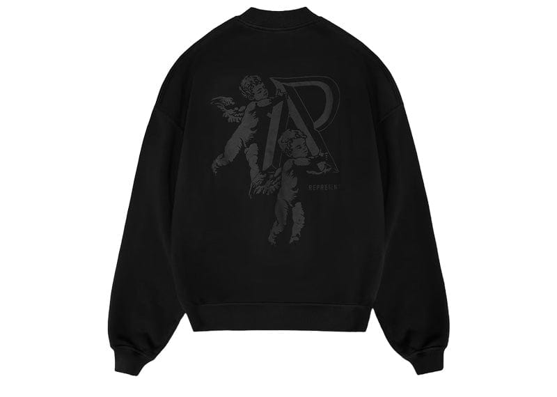 Represent Cherub Initial Sweater Black