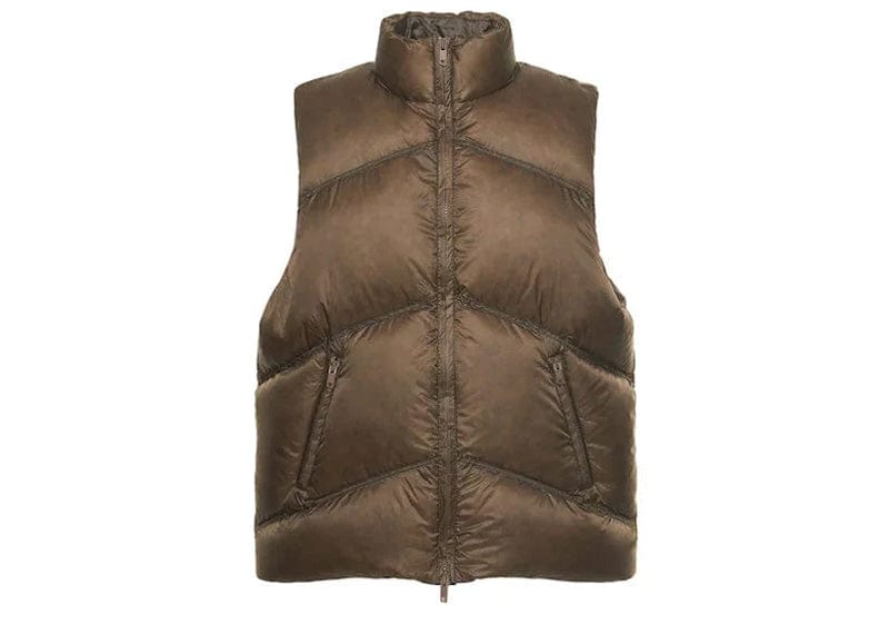 Represent Cropped Down Vest 'Brown'