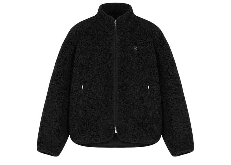 Represent Fleece Zip Through Jacket Black