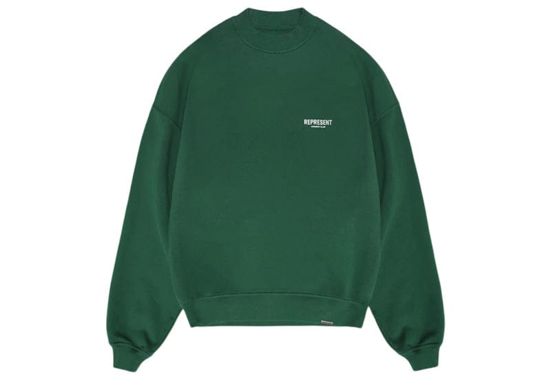 Represent Owner's Club Sweater Racing Green/White