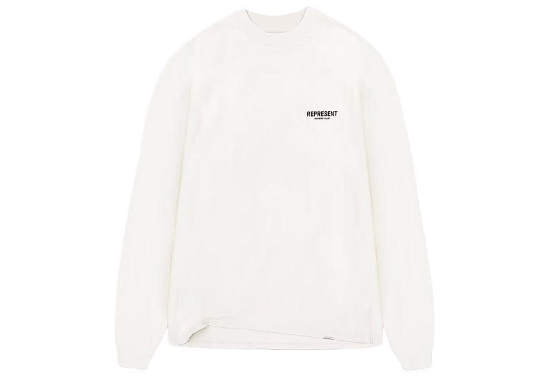 Represent Owners Club Long Sleeve T-Shirt Flat White