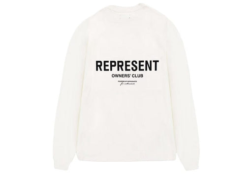 Represent Owners Club Long Sleeve T-Shirt Flat White