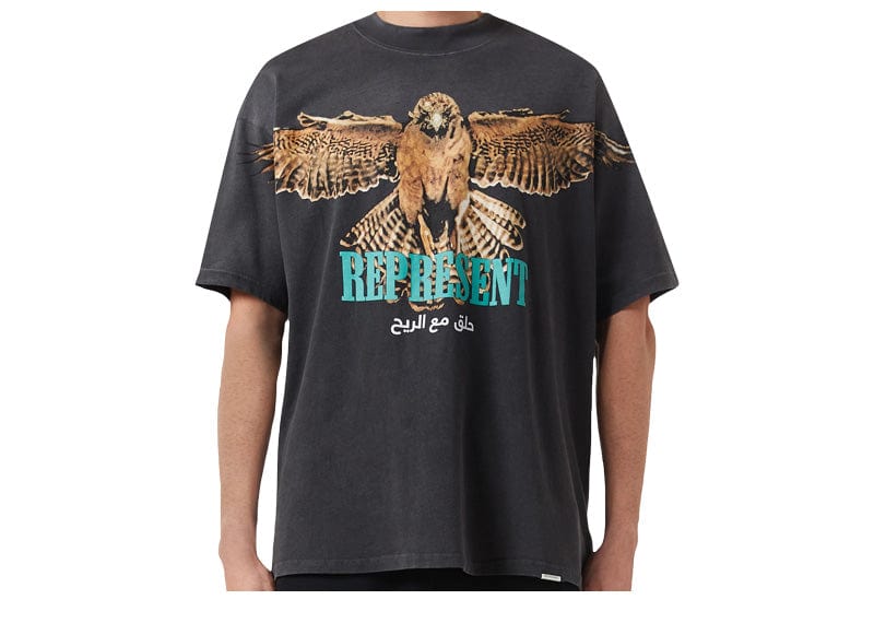 Represent Saker Falcon T-shirt Aged Black