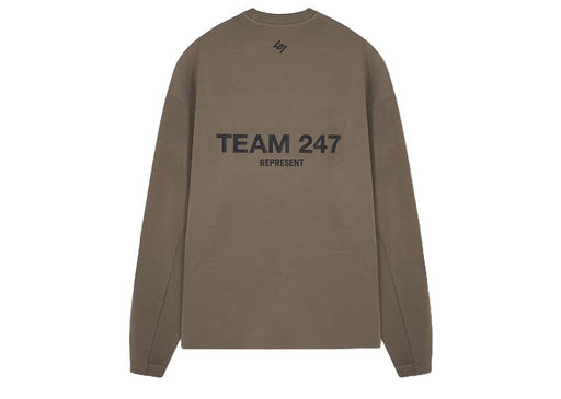 Represent Team 247 Long Sleeve  Polyester T-shirt Army