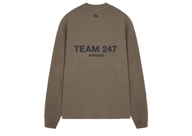 Represent Team 247 Long Sleeve  Polyester T-shirt Army