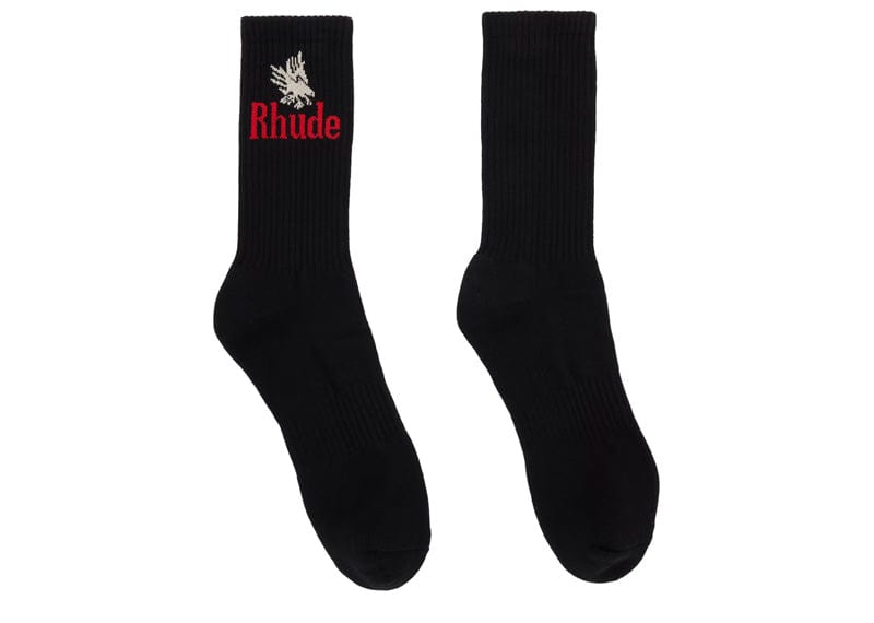 Rhude Black Eagles Socks