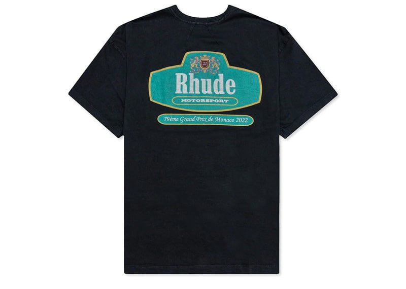 Rhude Racing Crest T Shirt Black