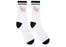 Rhude White & Black Scribble Logo Socks