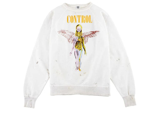 Saint Mxxxxxx Angel Crewneck White