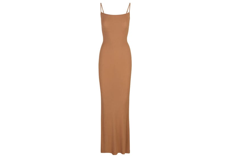 Skims Soft Lounge Slip Dress Camel