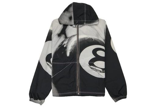 Stussy 8 Ball Beach Shell Jacket Grayscale