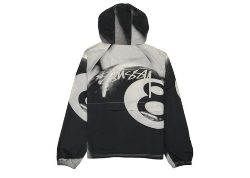 Stussy 8 Ball Beach Shell Jacket Grayscale