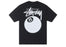 Stussy 8 Ball Pigment Dyed Tee Black